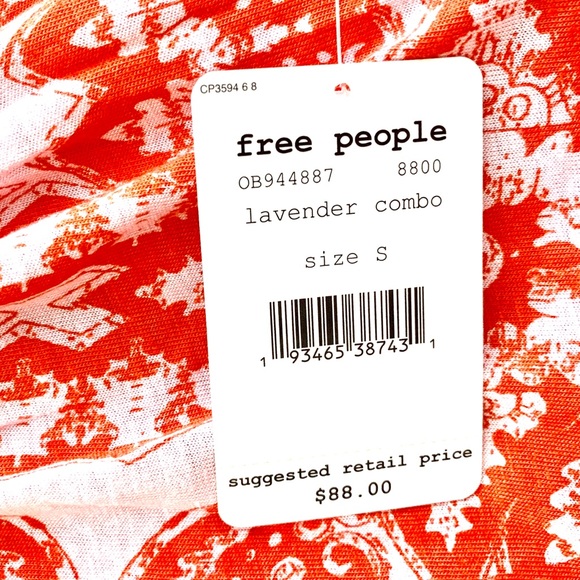 Free people sleeveless handkerchief tunic S - Picture 5 of 8